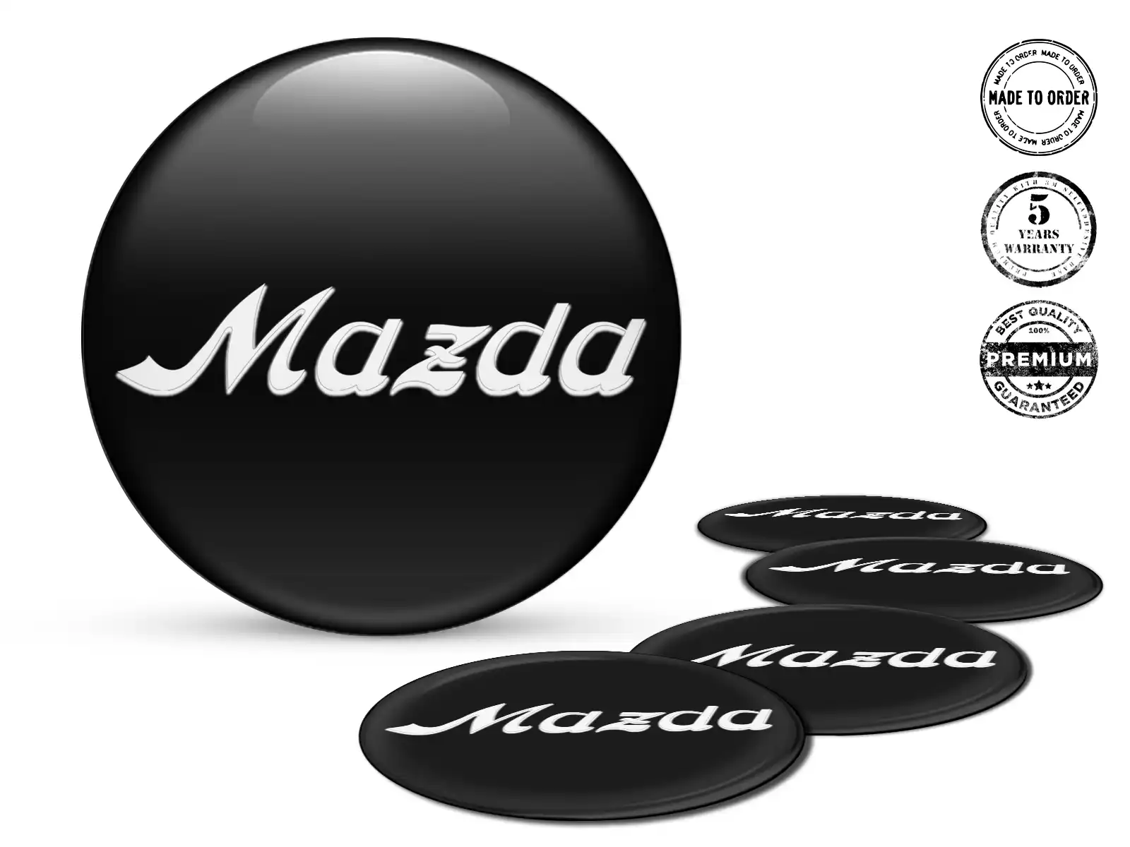 Mazda Calcomanía de Rueda Diseño Cúpula Personalizada Racing